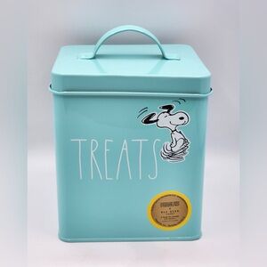 Rae Dunn PeanutsSnoopy TREATS  Tin Container - Brand  new!